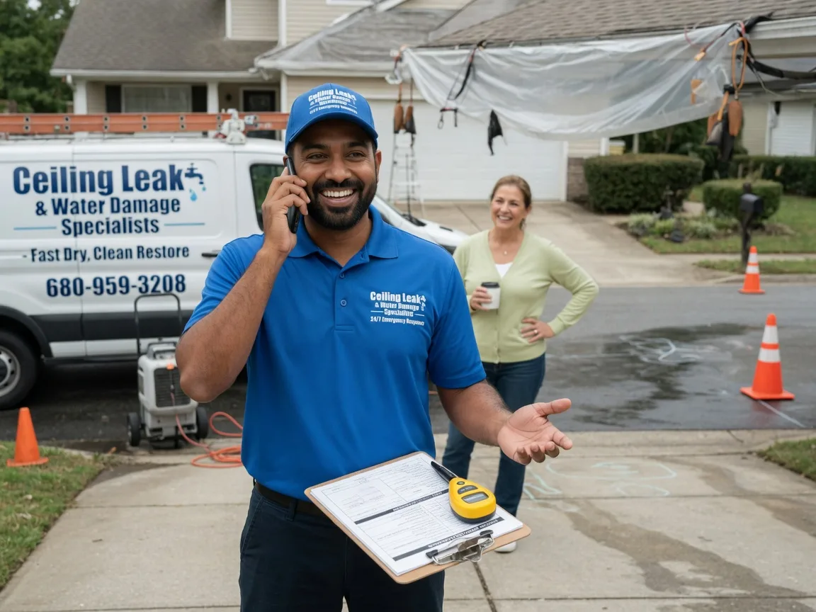 Ceiling Leak Cleanup Wheatland, IA FAQs